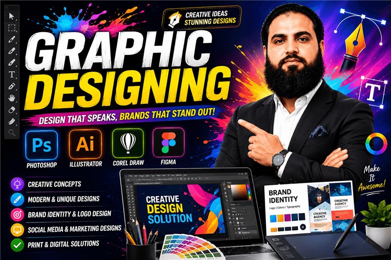 Graphic Design Course - Photoshop, Illustrator, Figma - SSIMS Pakistan